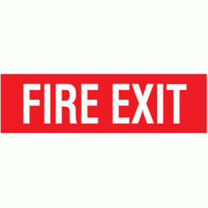 Fire Exit Decal